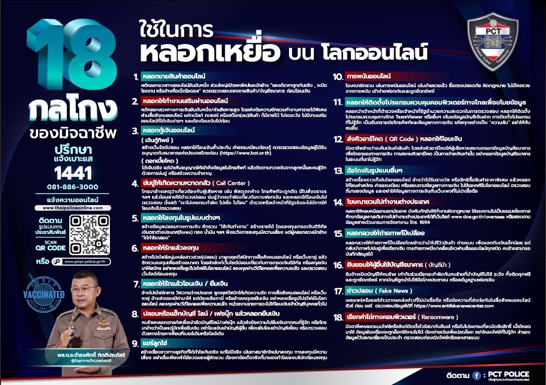 #18กลโกงที่มิจฉาชีพใช้ในการหลอกเหยื่อบนโลกออนไลน์