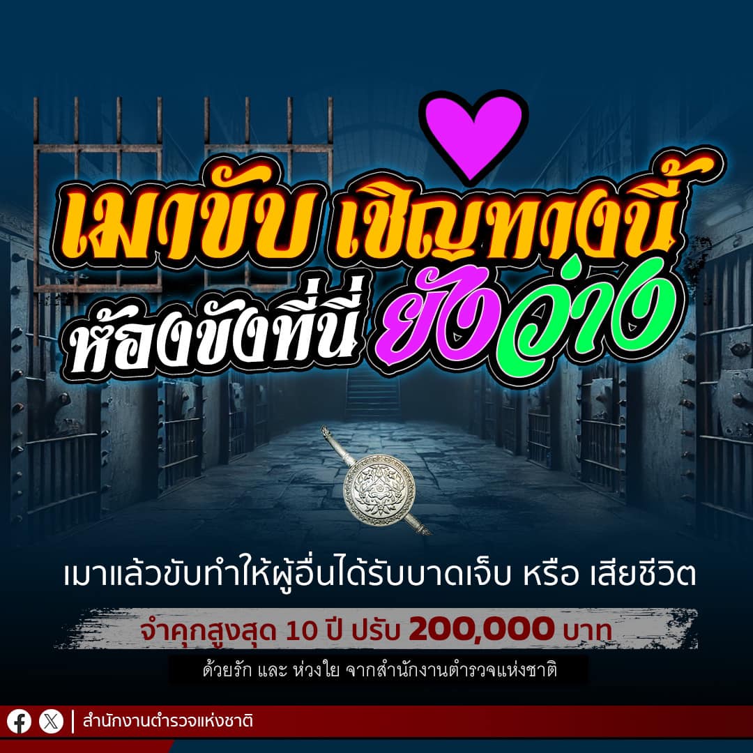 ปีใหม่สุขใจ อย่าขับไปถ้ายังเมา