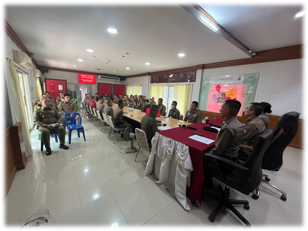 ประชุมแผนบริหารจัดการความเสี่ยงต่อการรับสินบนของสถานีตำรวจ                